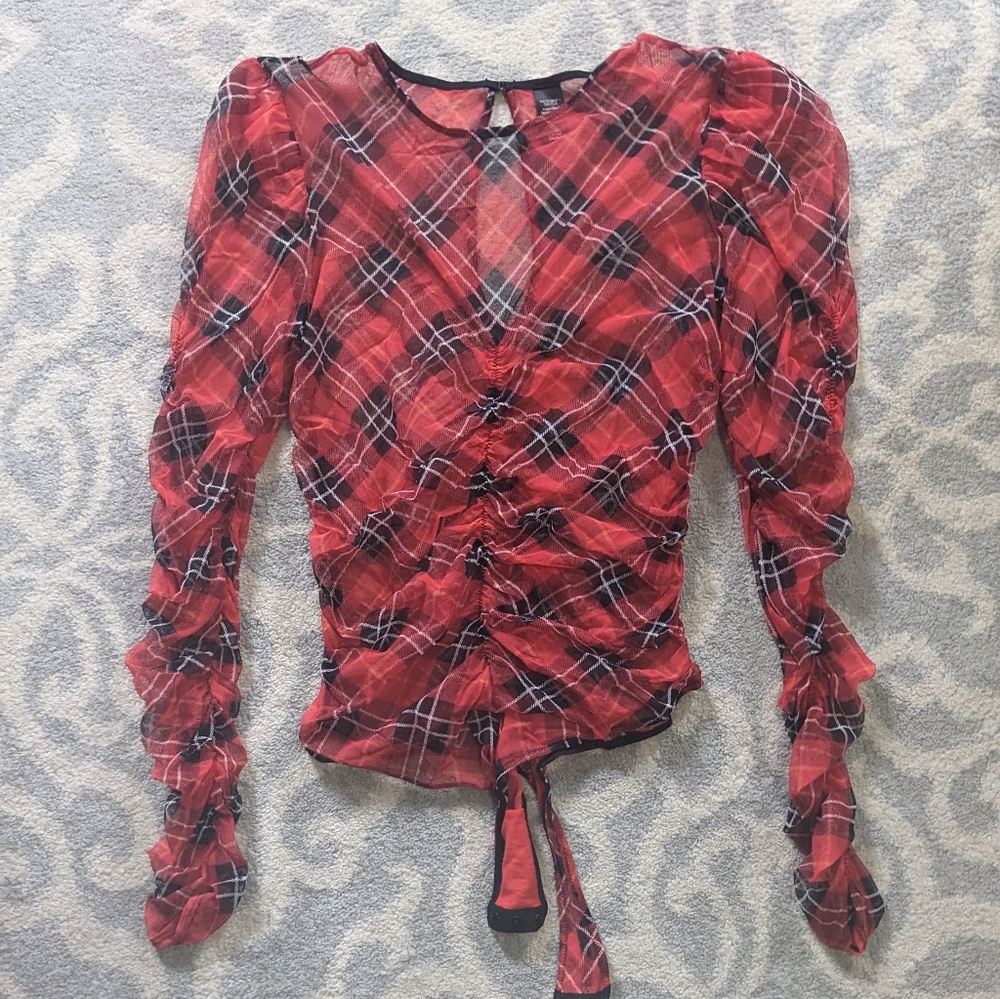 Victoria's Secret Plaid Bodysuit
